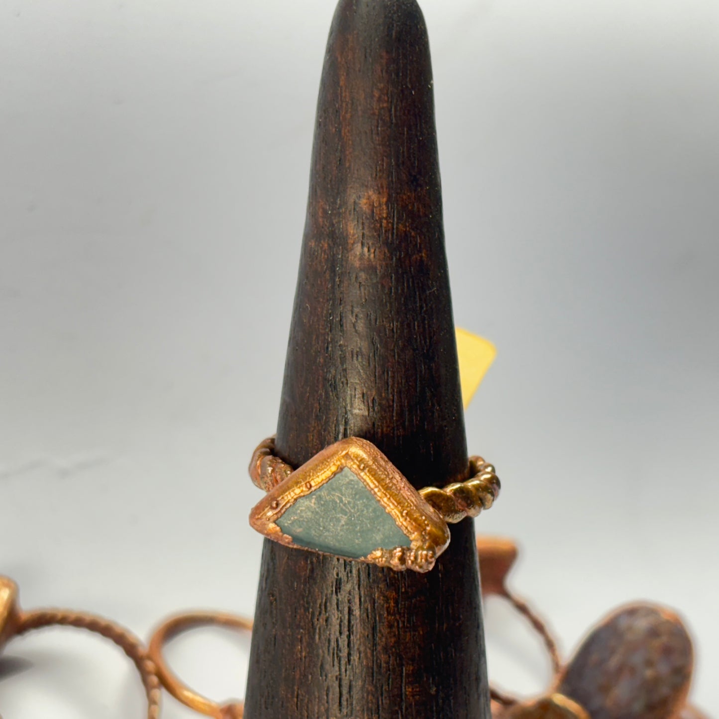 Size 9 Oregon Skaggs Jasper Copper Electroformed Ring
