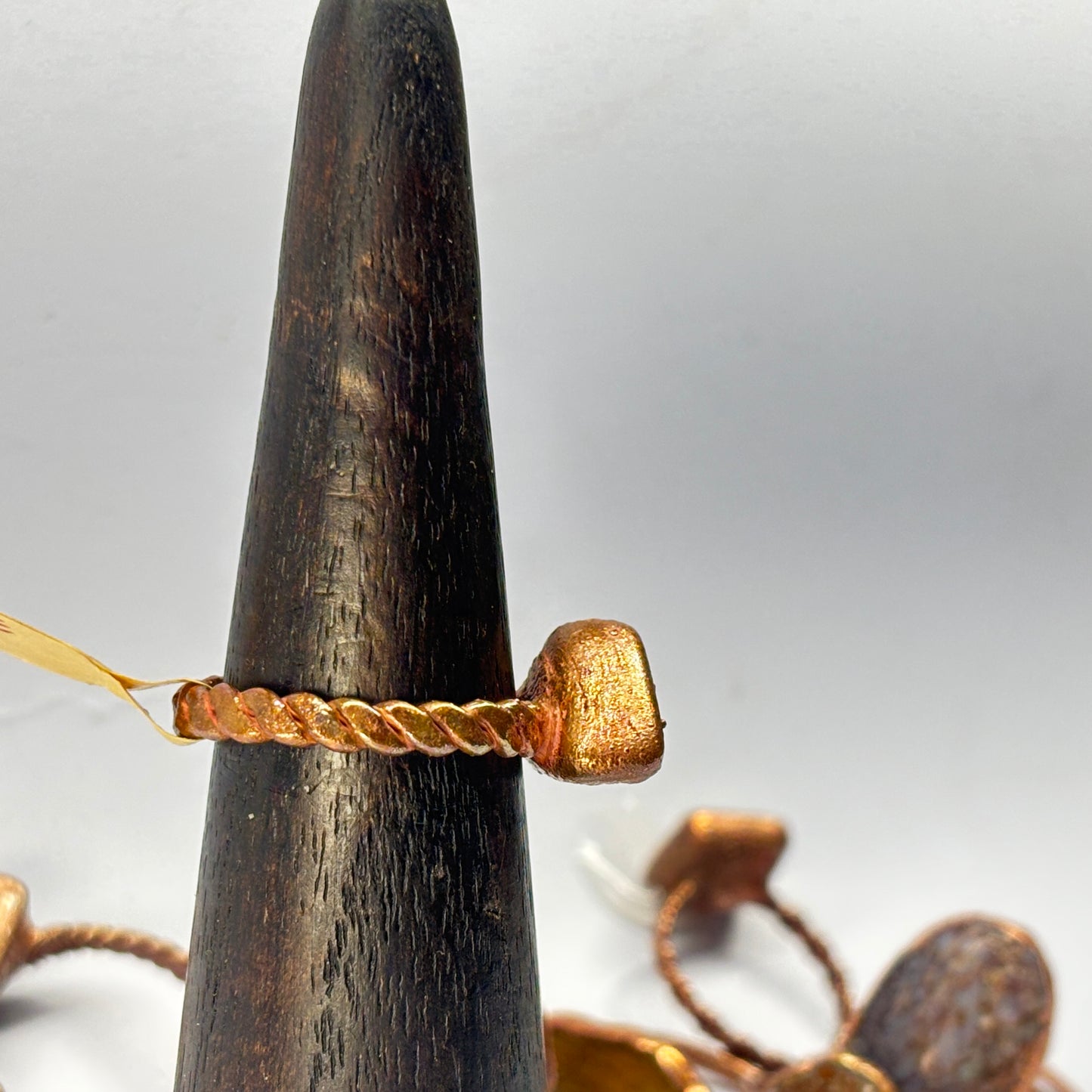 Size 9 Oregon Skaggs Jasper Copper Electroformed Ring