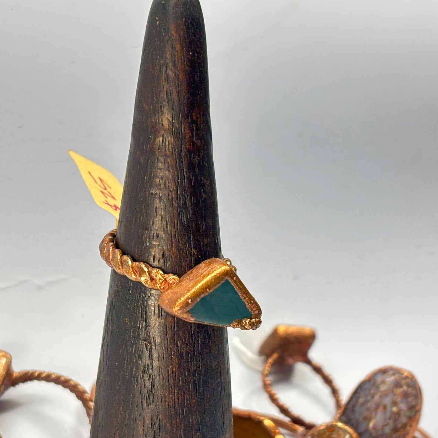 Size 9 Oregon Skaggs Jasper Copper Electroformed Ring
