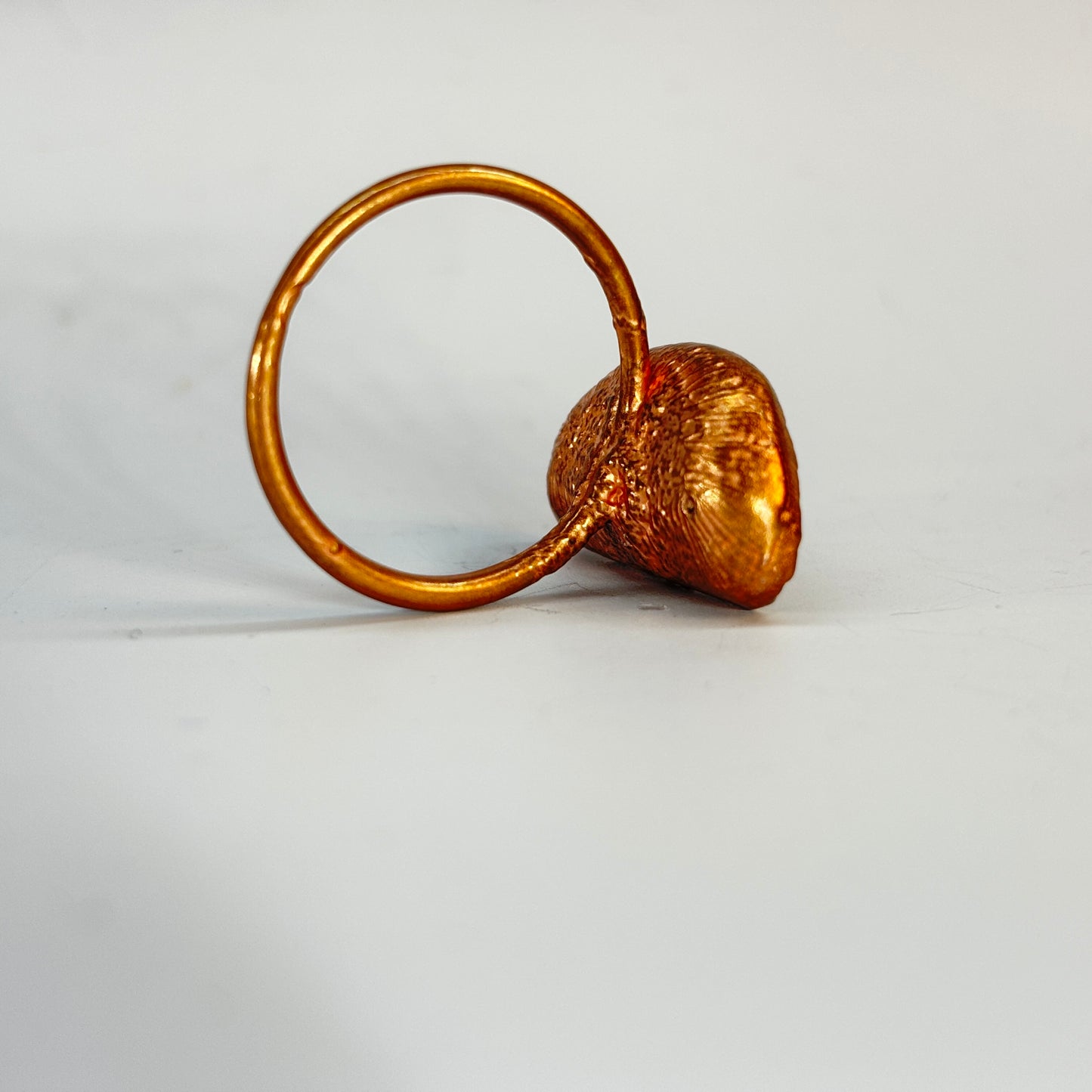 Size 9 Pastel Dinosaur Bone Copper Electroformed Ring