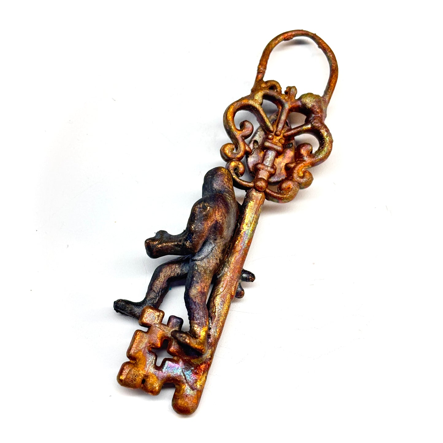 Inner Beast Key Pendant with Sasquatch and Ocean Jasper