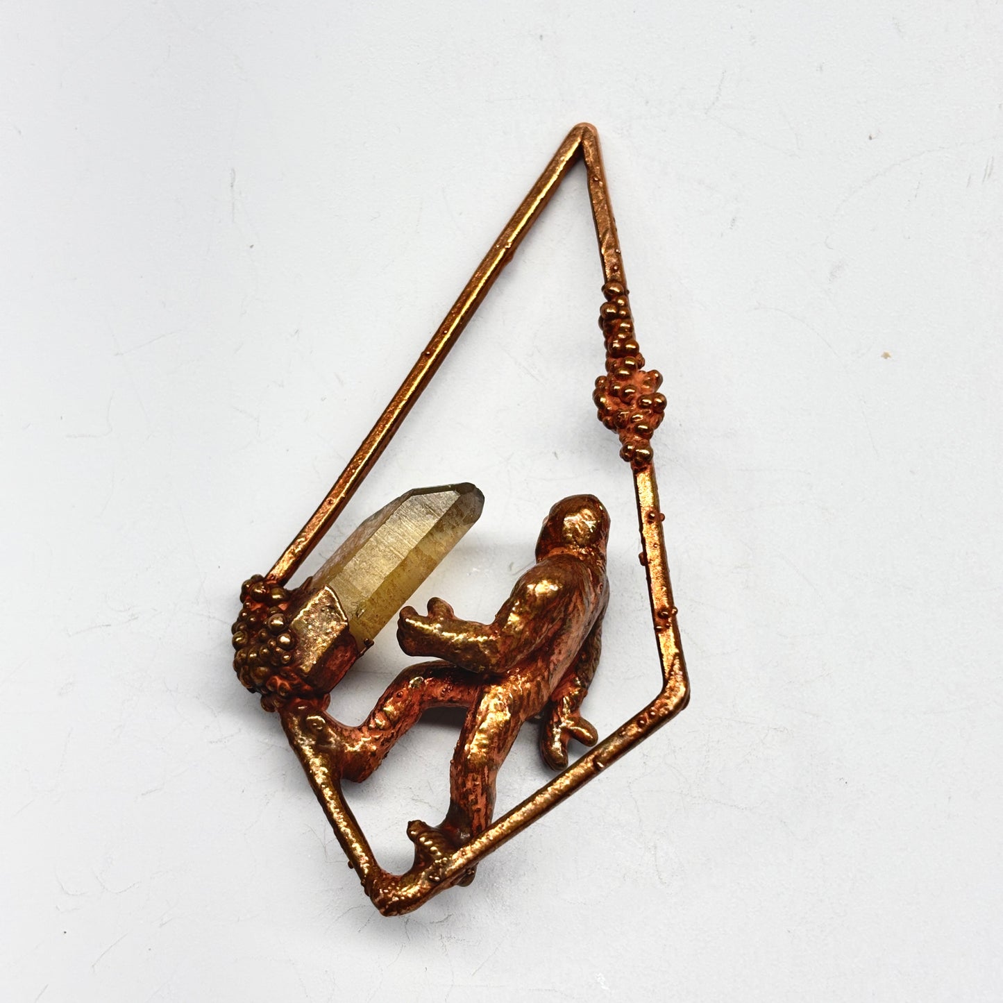 Inner Beast Animal Pendant with Sasquatch and Citrine