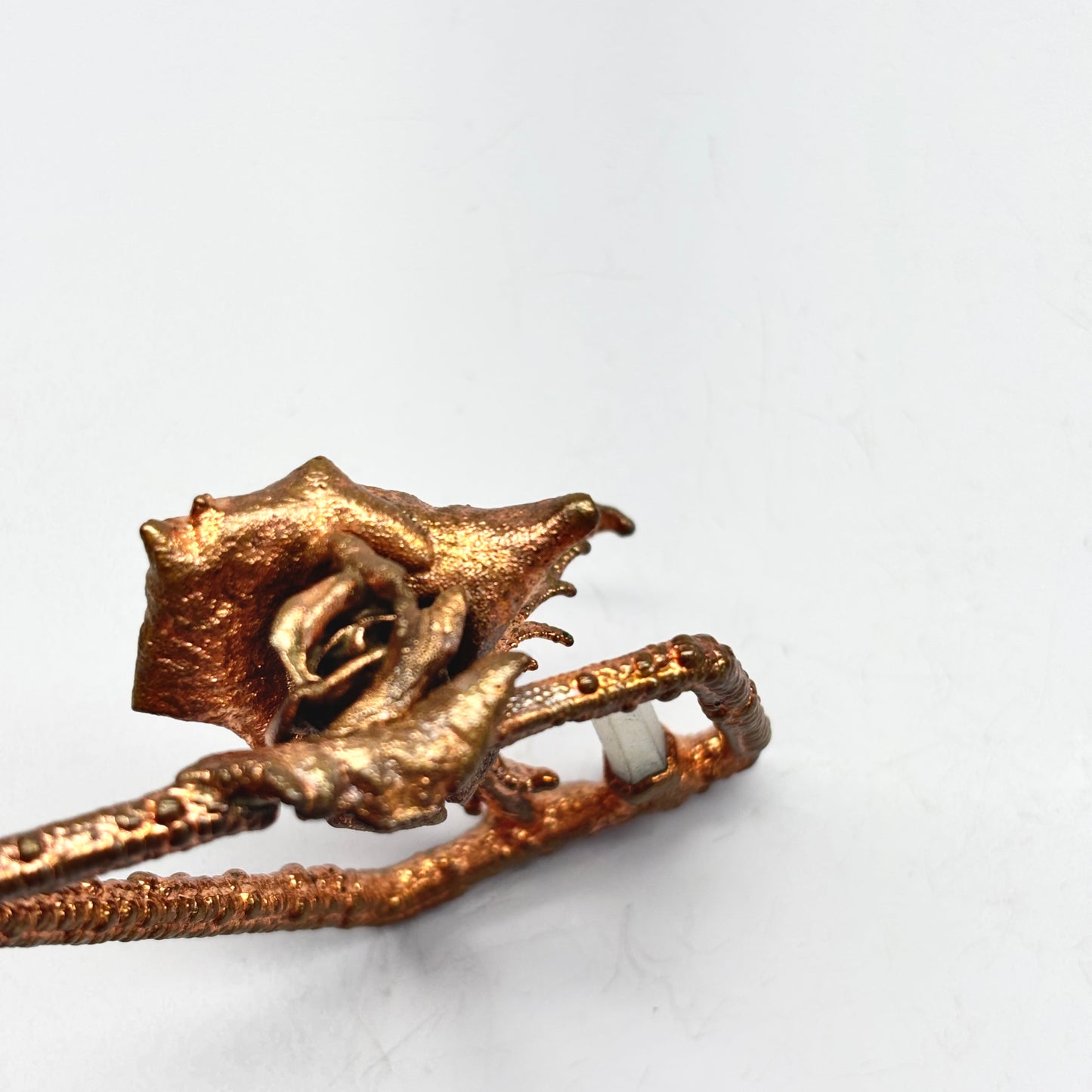 Real Flower Pendant with Rose