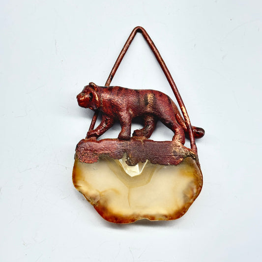 Inner Beast Animal Pendant with Tiger and Carnelian